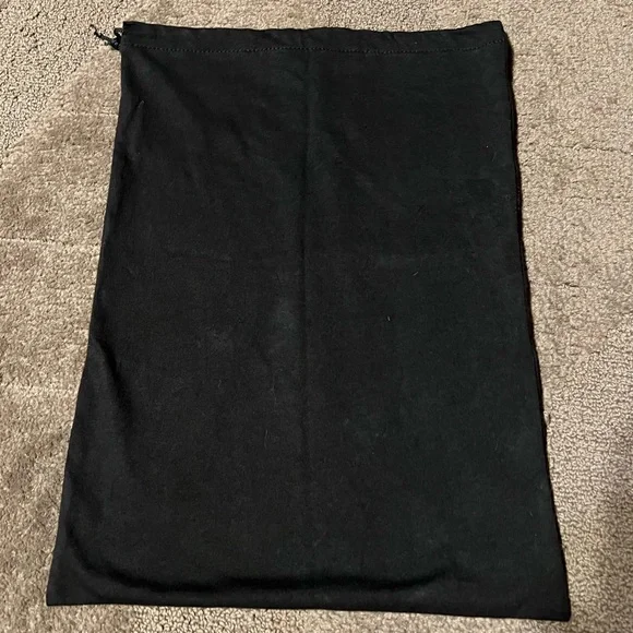 Rebecca Minkoff Dust Bag Black Fabric Gold Metallic Lettering Storage Designer - Picture 2 of 7